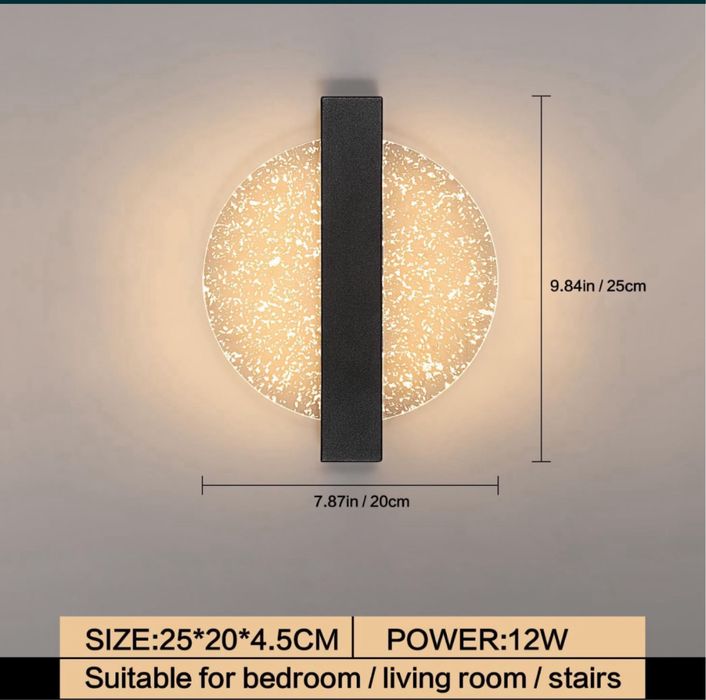 Kinkiet Lampa Ścienna Zestaw 2 Sztuki