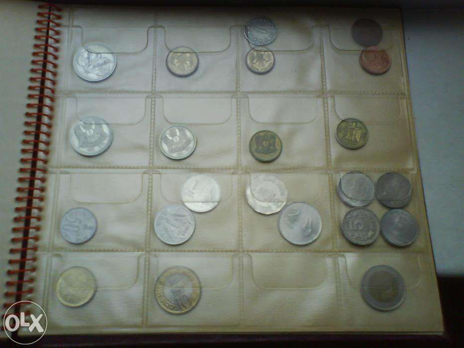 коллекция монет и бумажных денег разных стран (монеты, купюры)