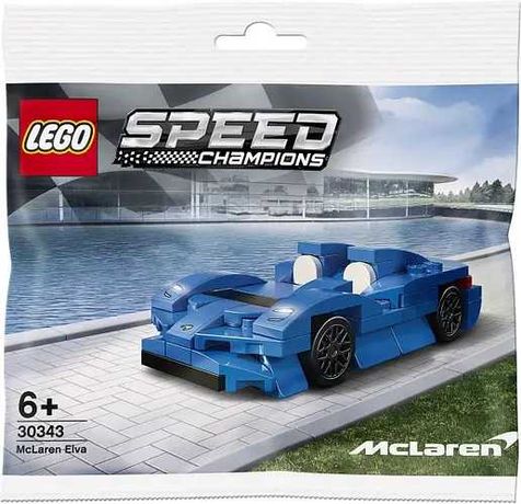Оригинальное LEGO - машина McLaren Elva Speed Champions