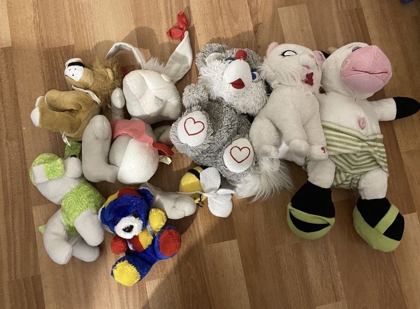 Іграшки дитячі всі за 50 грн плюшеві м‘які корівка заєць собачка