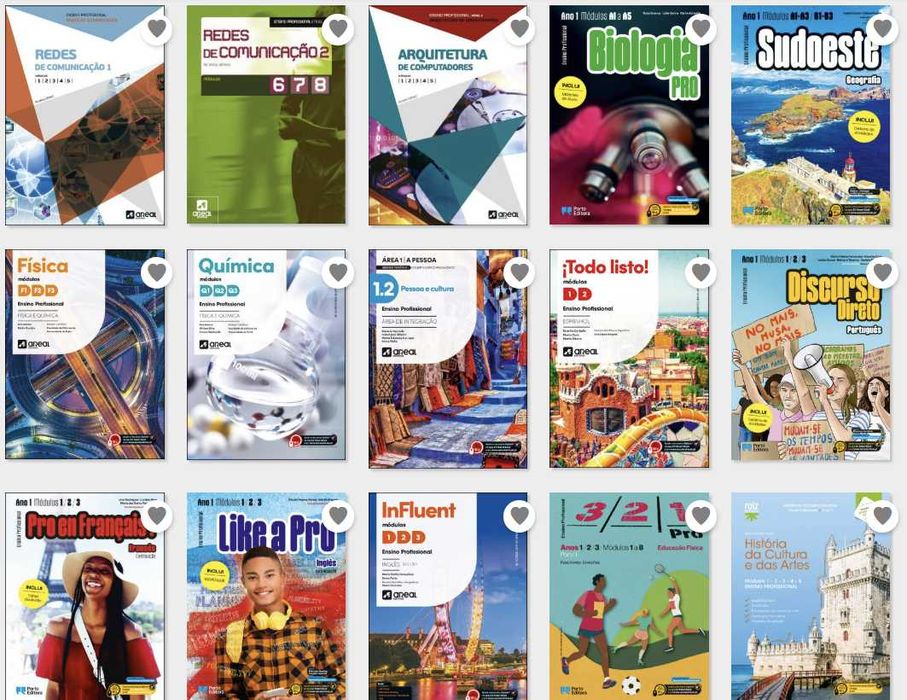 Recursos manuais ensino profissional 10º ano