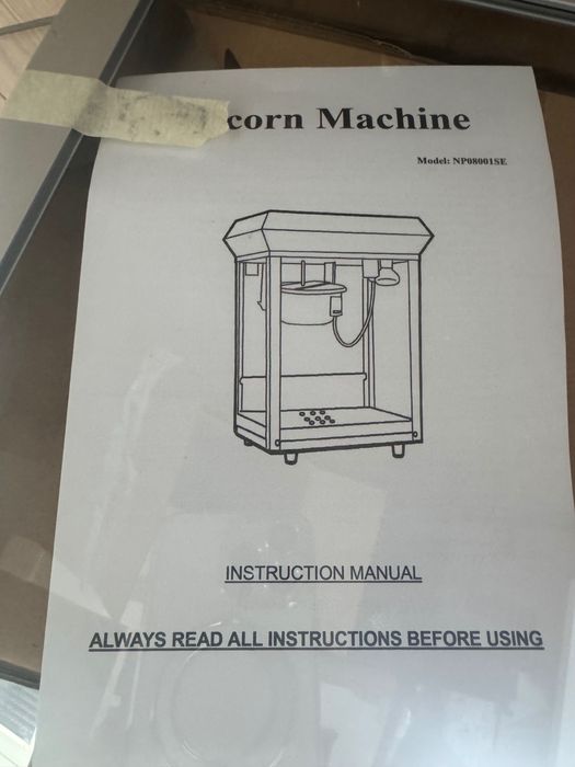 Máquina de Pipocas Nova