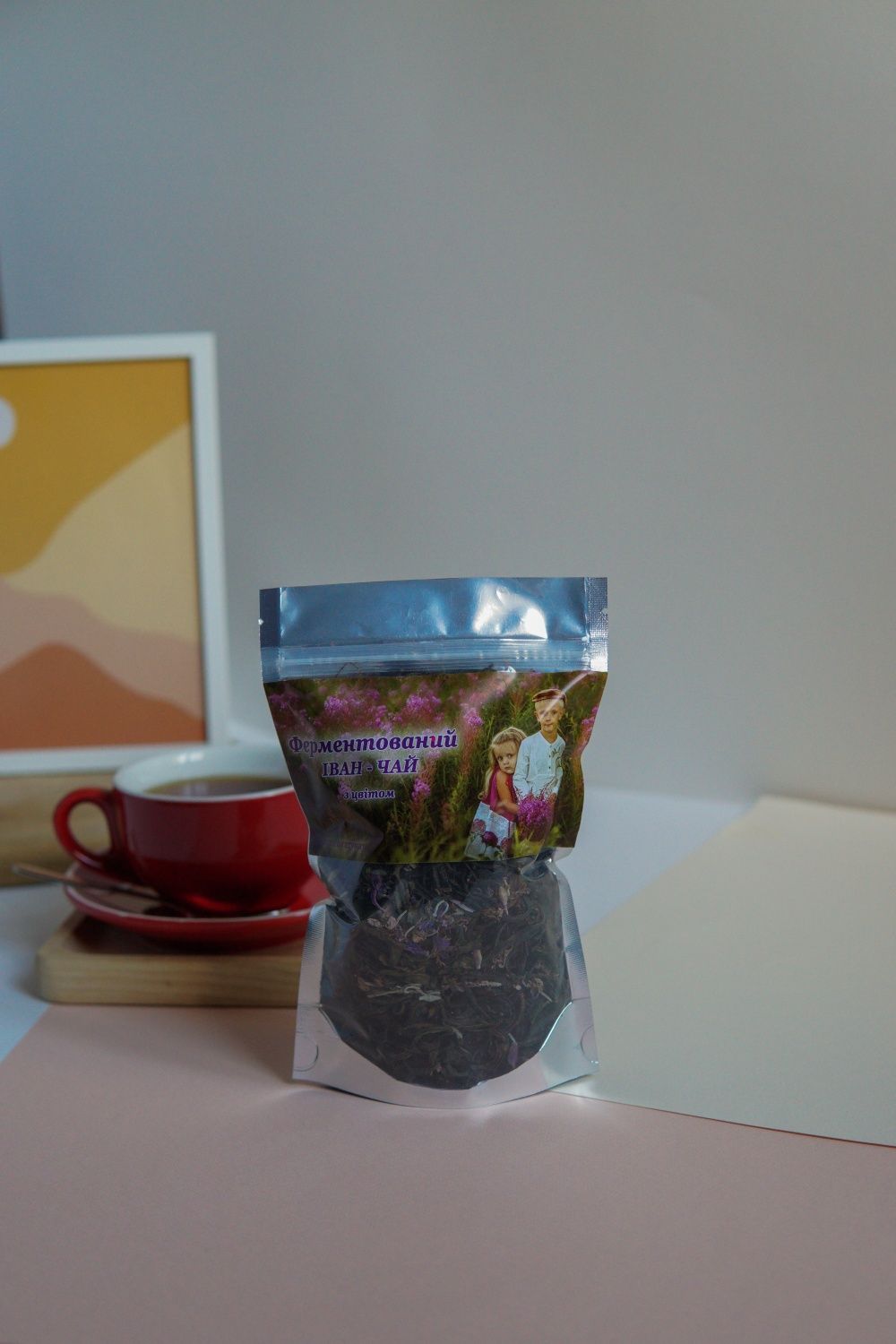 Ферментований Іван-Чай з цвітом, з м'ятою, чебрецем, лавандою, розою