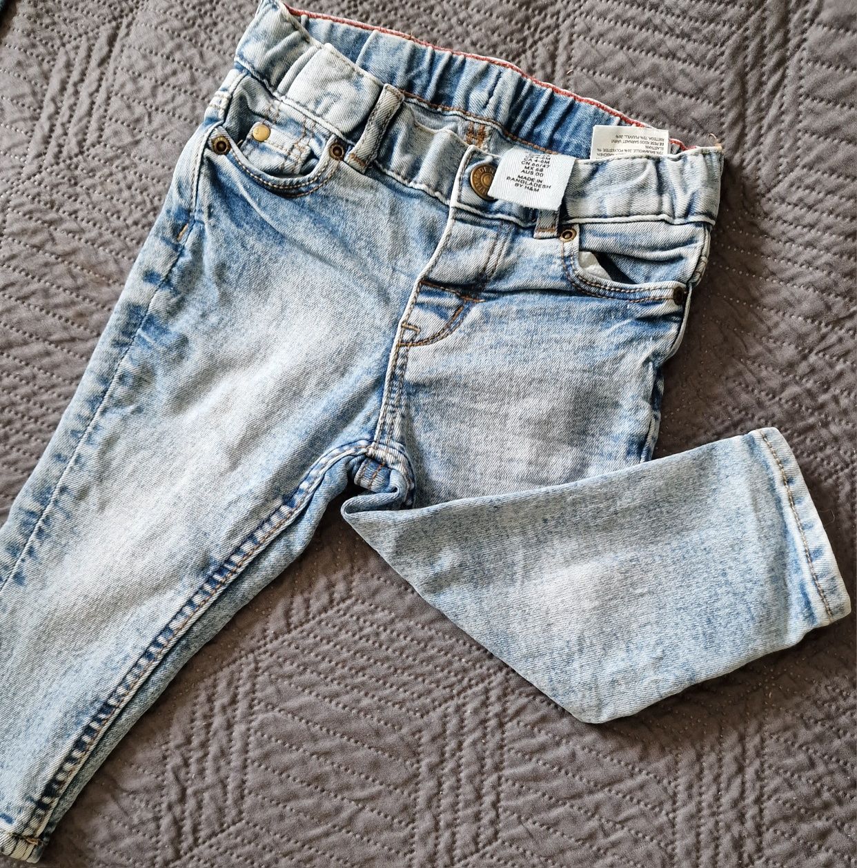 Spodnie dżinsowe dla chłopca zestaw 2+1 gratis 68