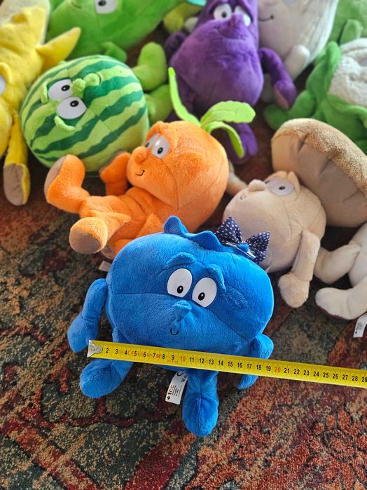 Pluszaki warzywa i owoce. Zestaw 13 przemiłych zabawek dla dzieci.