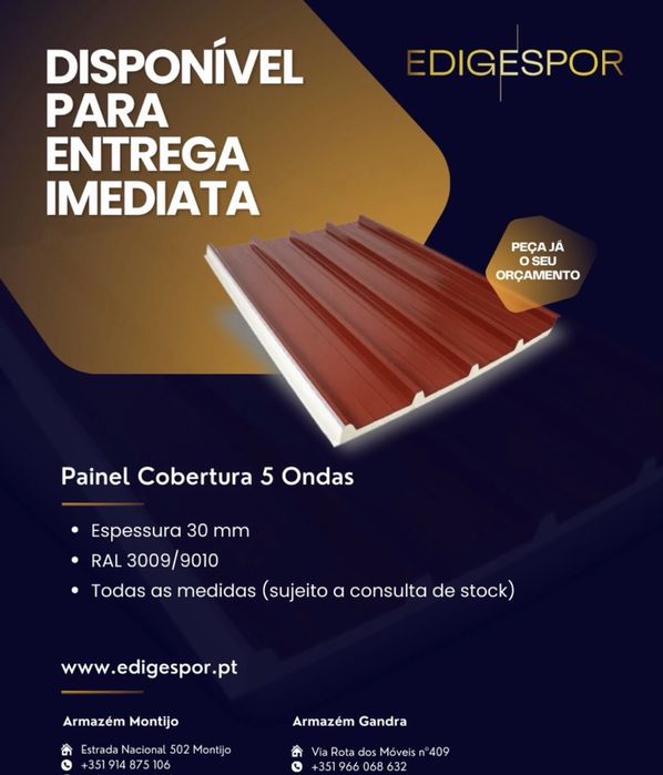 Painel Sandwich Segunda Qualidade Gandra - Contatar WhatsApp