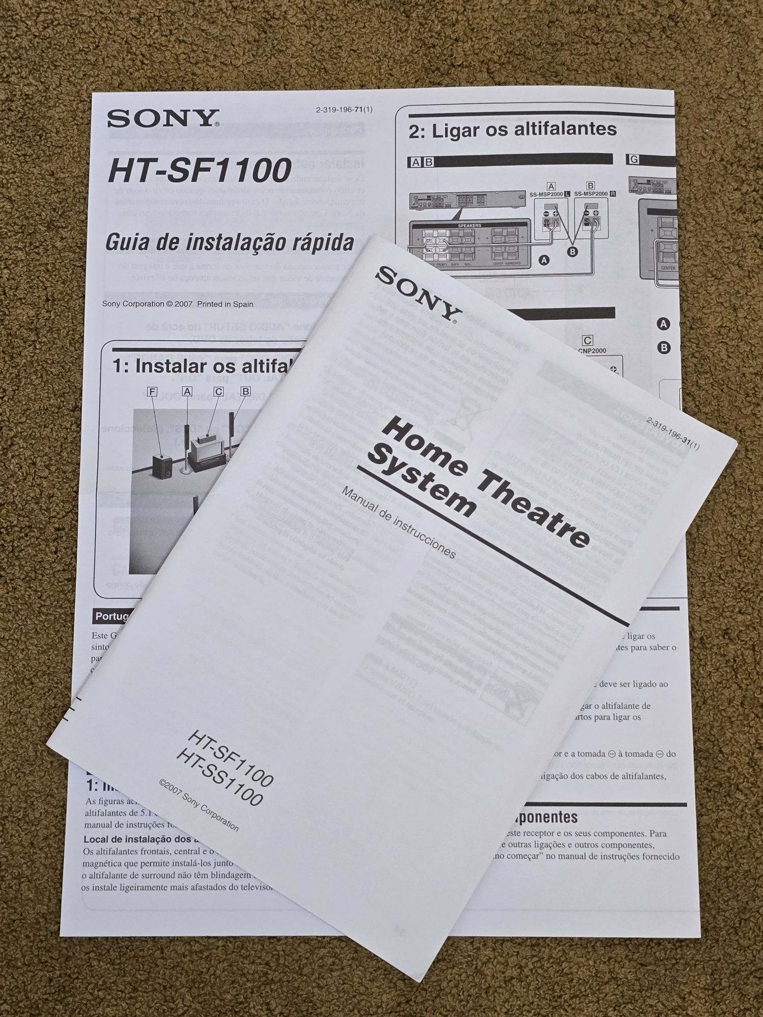 Home Theatre System SONY