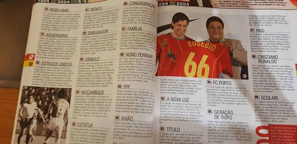 Revista especial o Século do Benfica  1904  /  2004