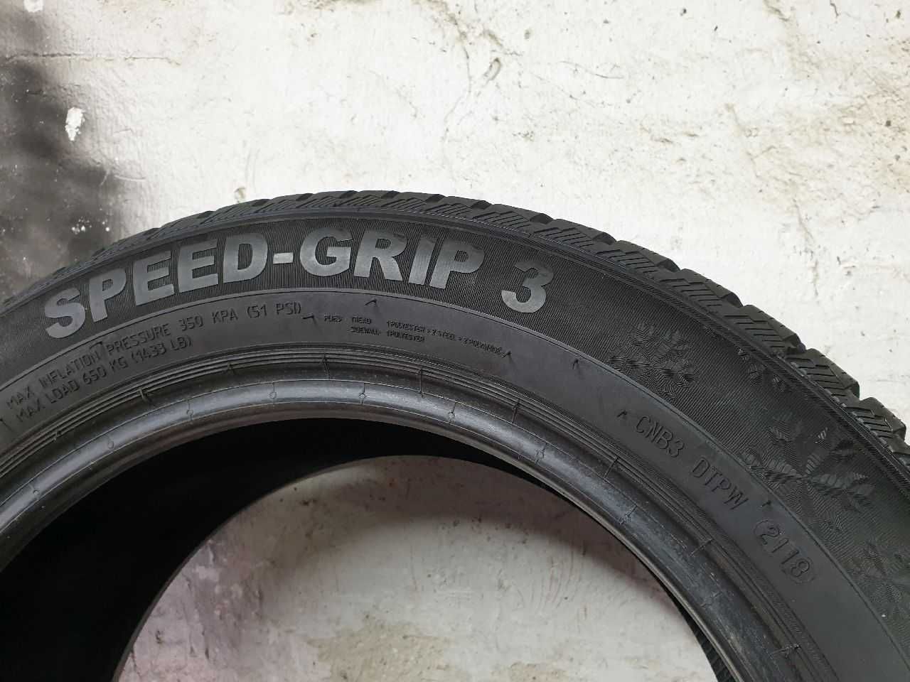 Dwie Opony zimowe 215/55R16 7,2mm Semperit Speed-Grip 3