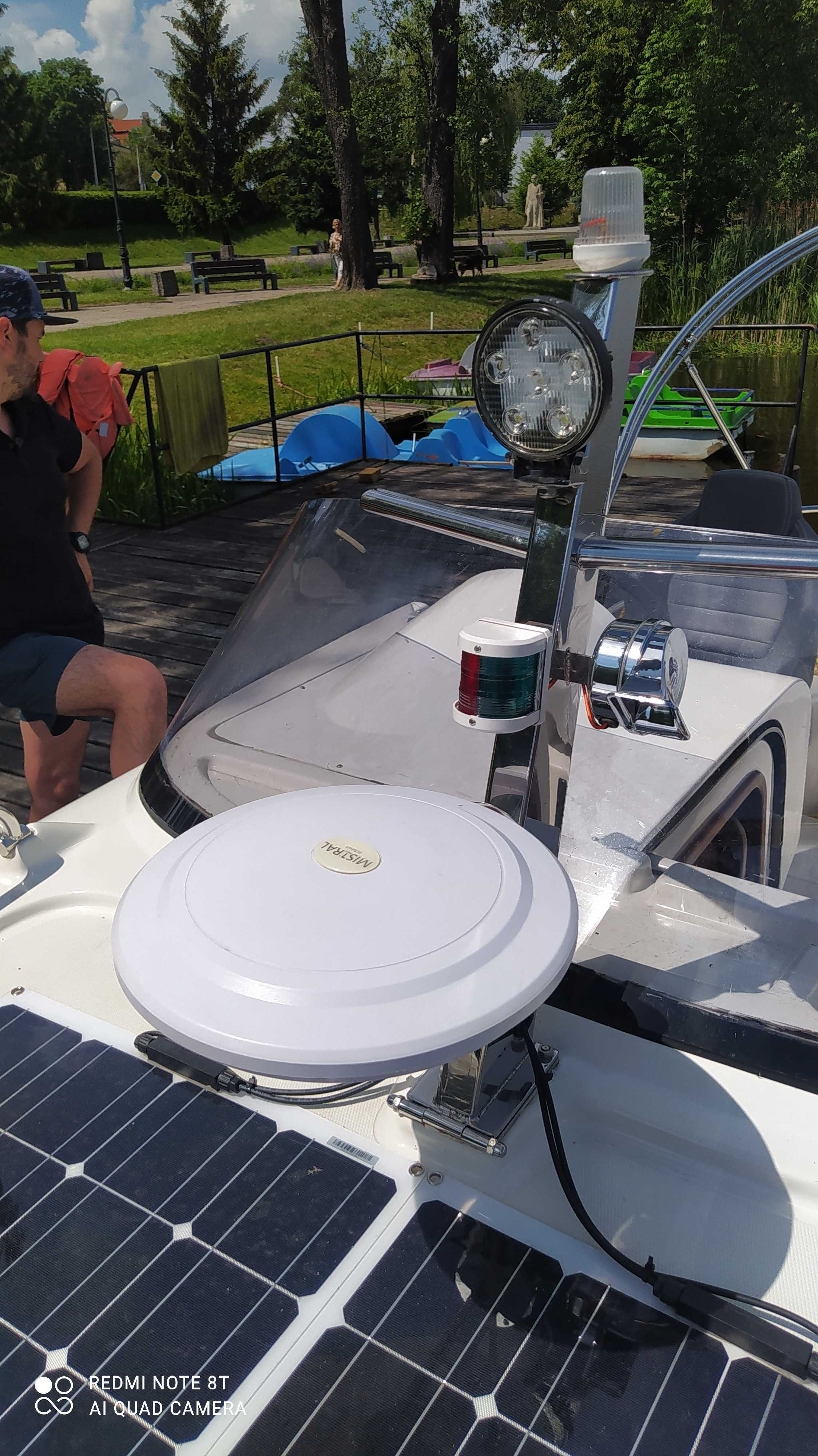 maszt nawigacyjny oświetleniowy houseboat, motorówka statek jacht