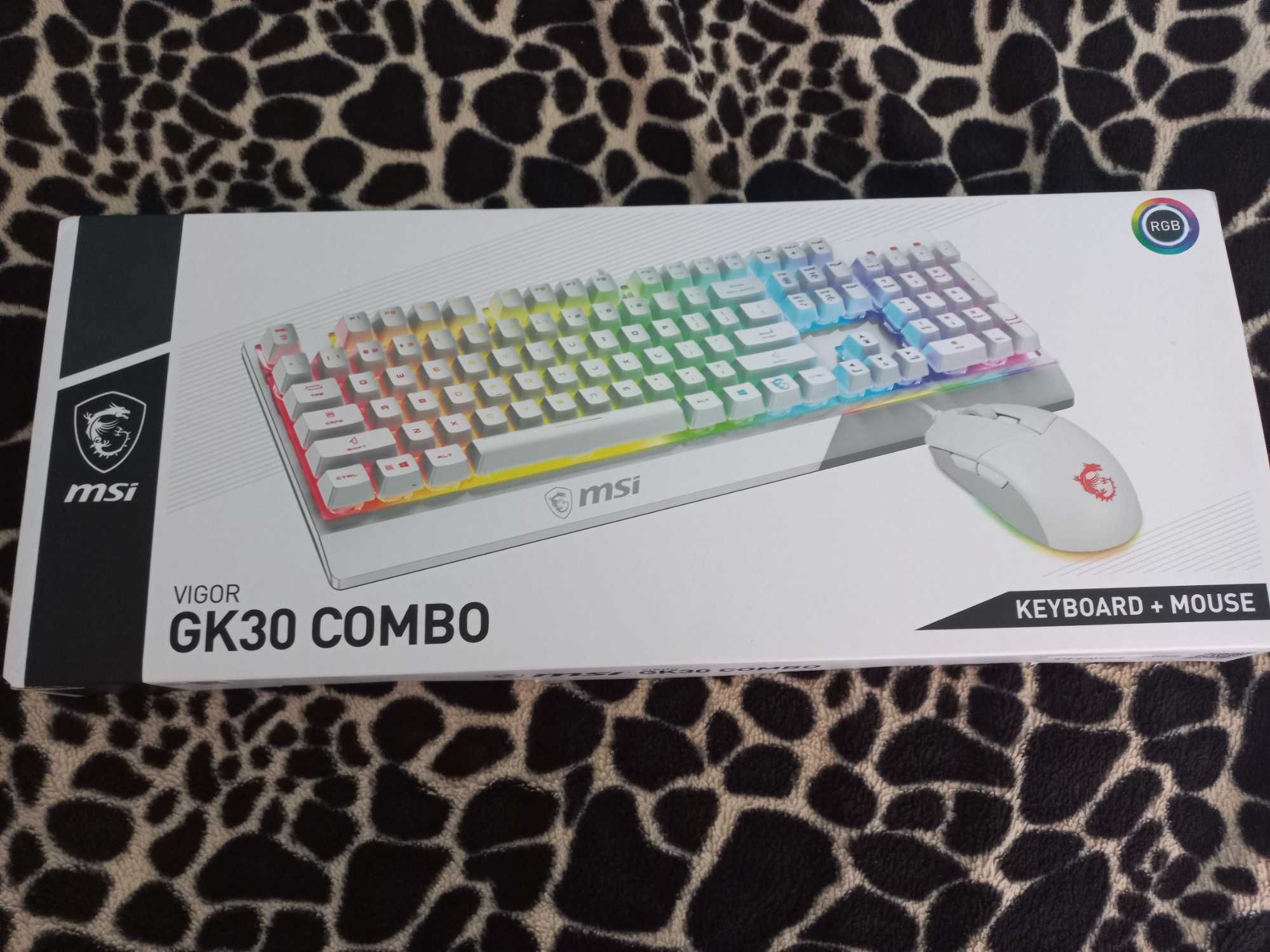 Teclado + Rato MSI Vigor GK30 RGB Combo (PT) Branco