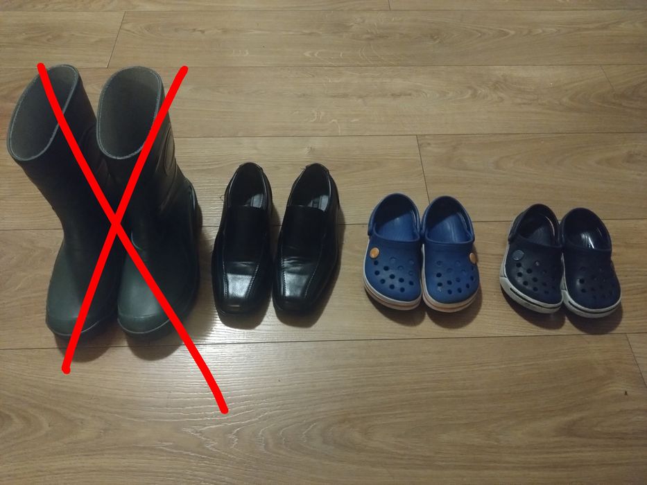buty dziecięce:  eleganckie 32, crocs C10, crocs 8/9