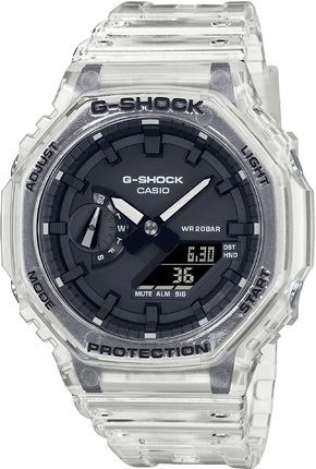 Casio G-Shock GA-2100-1 Чорні Зелені Сині Прозорі Годинник Касіо