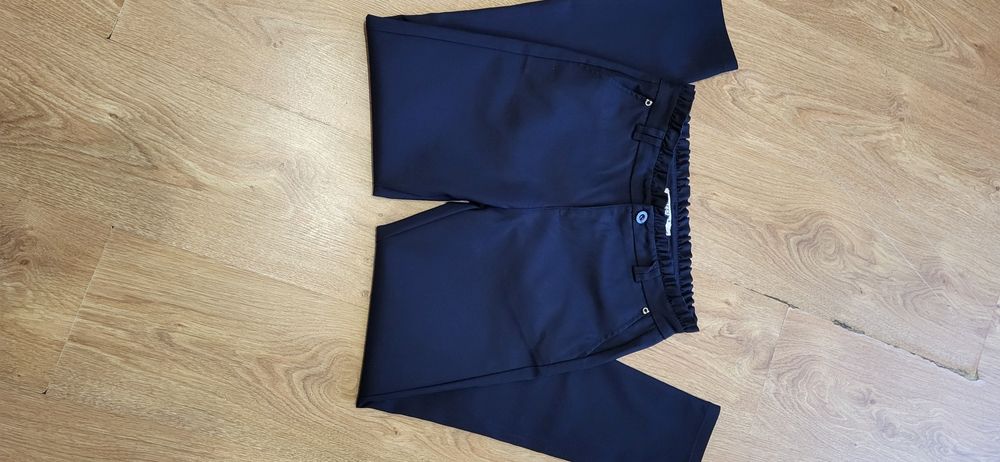 Spodnie eleganckie cygaretki chinosy rurki S Freesia