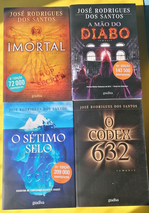 12 livros João Tordo/José Rodrigues dos Santos-NOVOS - Desde 6,90€