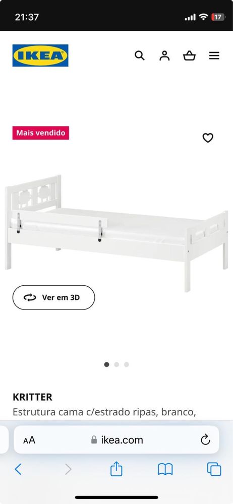 Cama criança IKEA modelo KRITTER