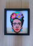 Quadro Frida Kahlo em Hama Beads