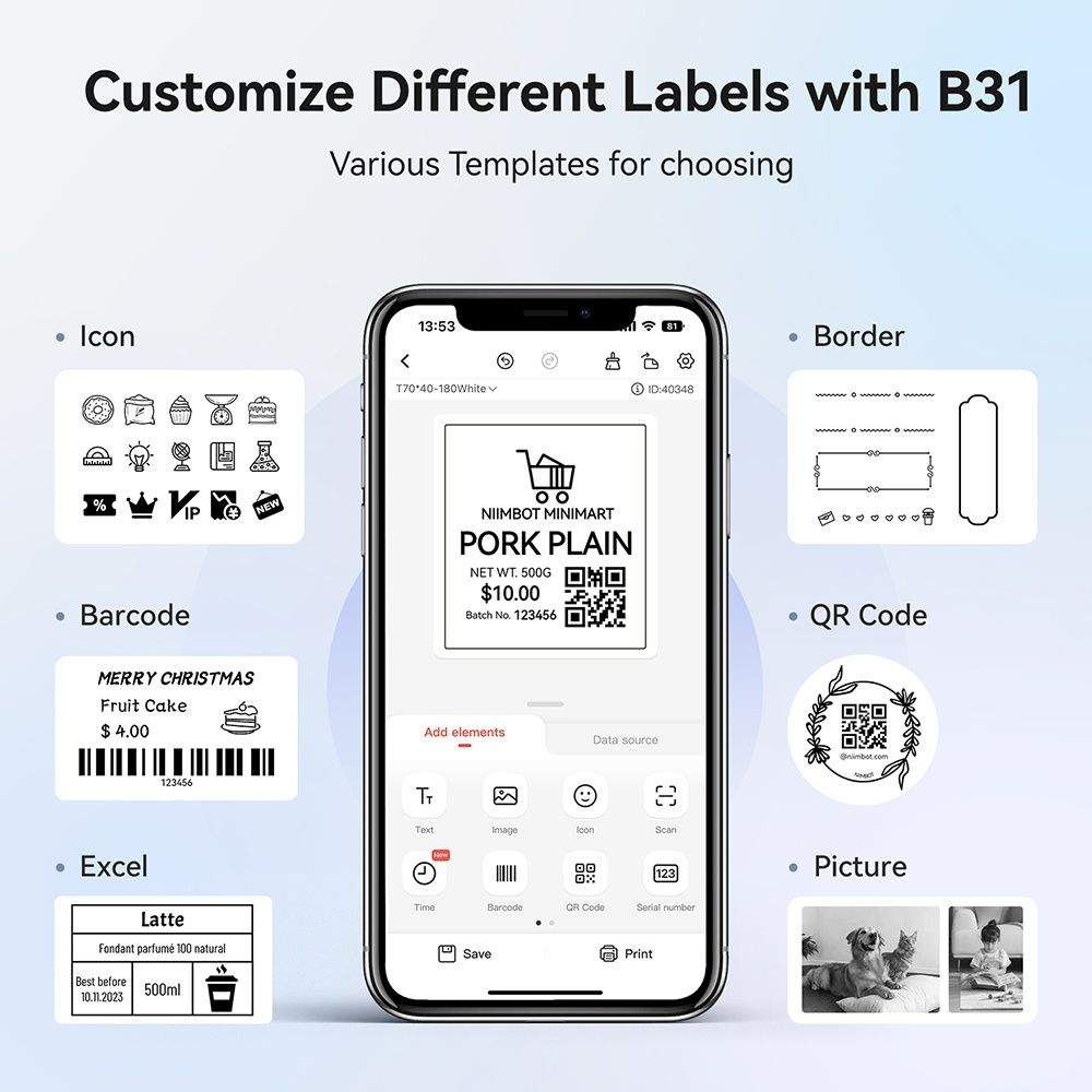Темопринтер Niimbot B31