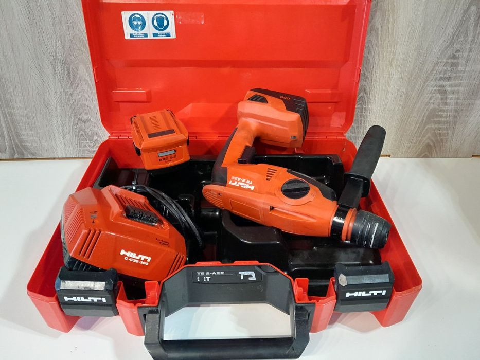 HILTI TE 2-A22 akumulatorowa młotowiertarka udar SDS plus 2x5.2ah