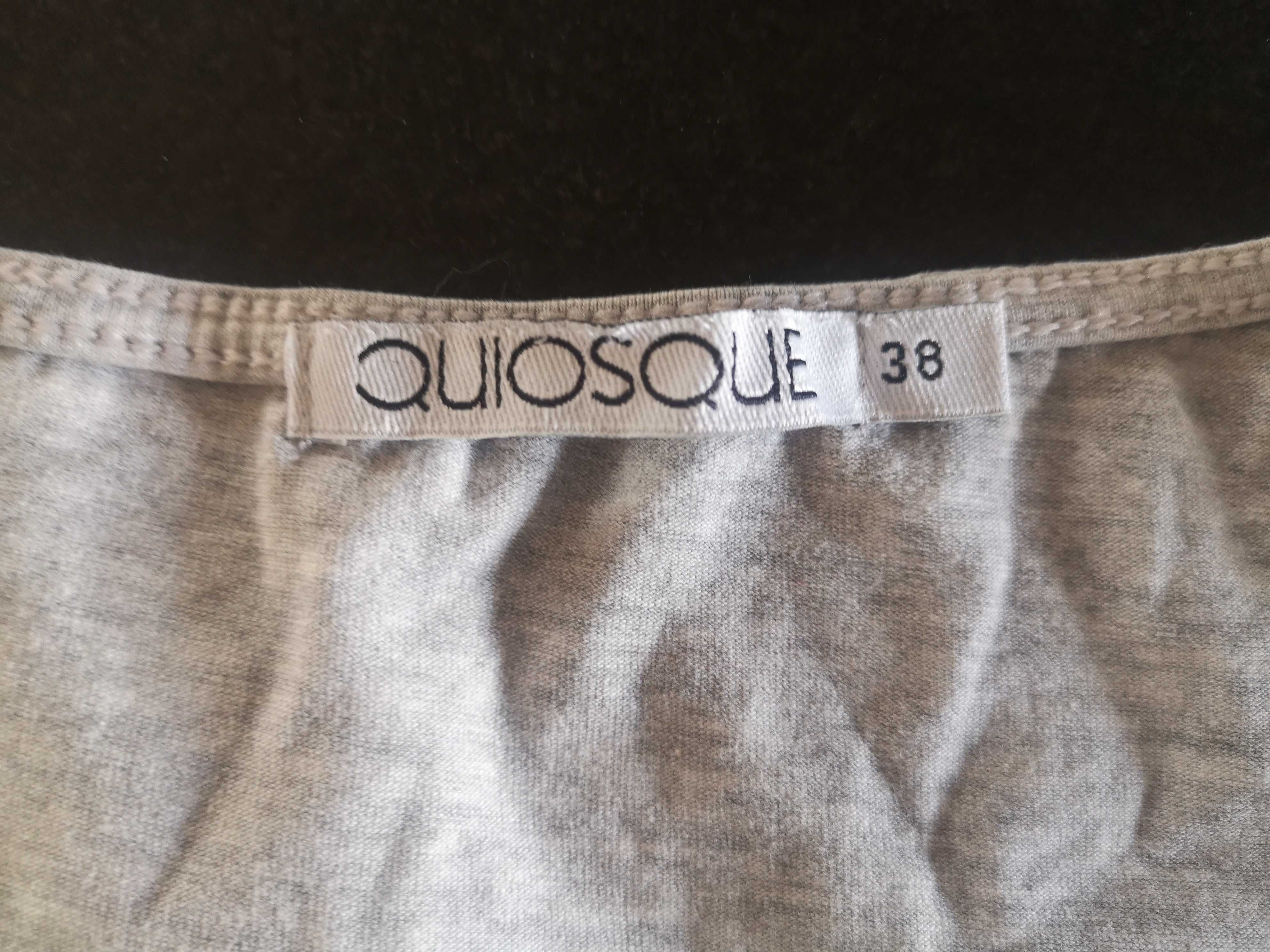 Szary T-shirt z żyrafami Quiosque
