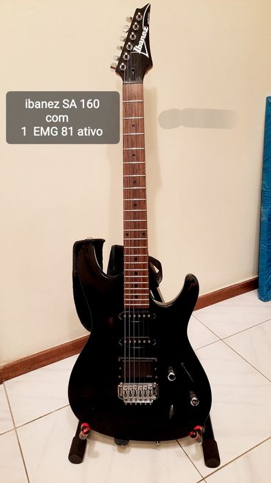 Guitarra ibanez SA160 com EMG 81 ativo