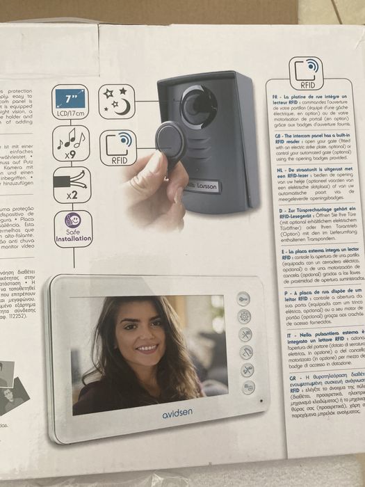 Vídeo porteiro a cores com sensor - Avidsen