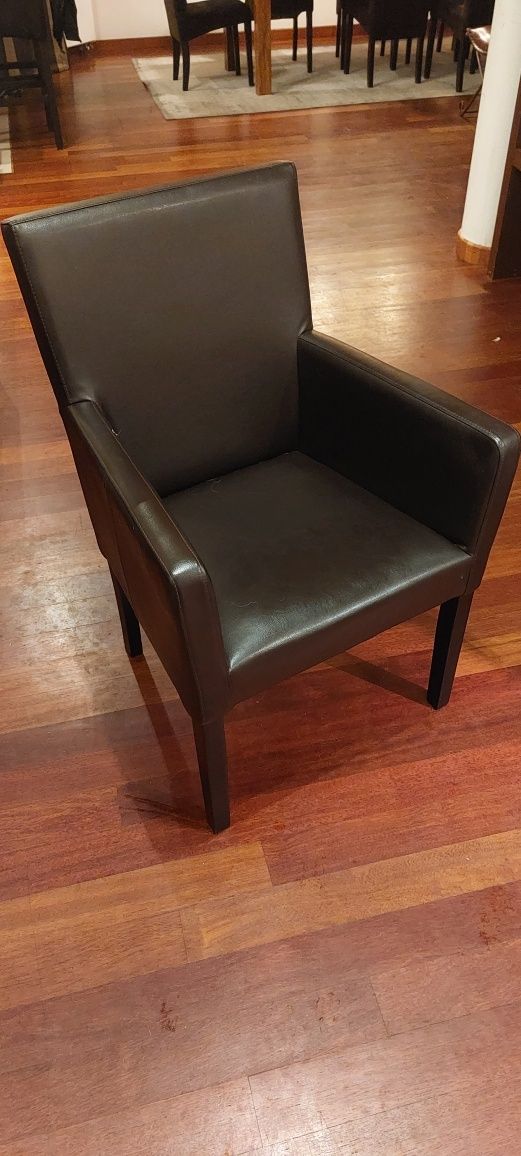 Stylowe, solidne krzesło/fotel, skóra eko