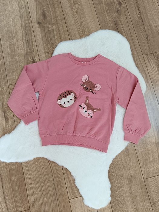 Nowa różowa bluza dziewczęca 100% Bawełna Pepco 134 cm