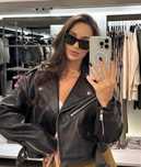 Женская байкерская куртка косуха Zara