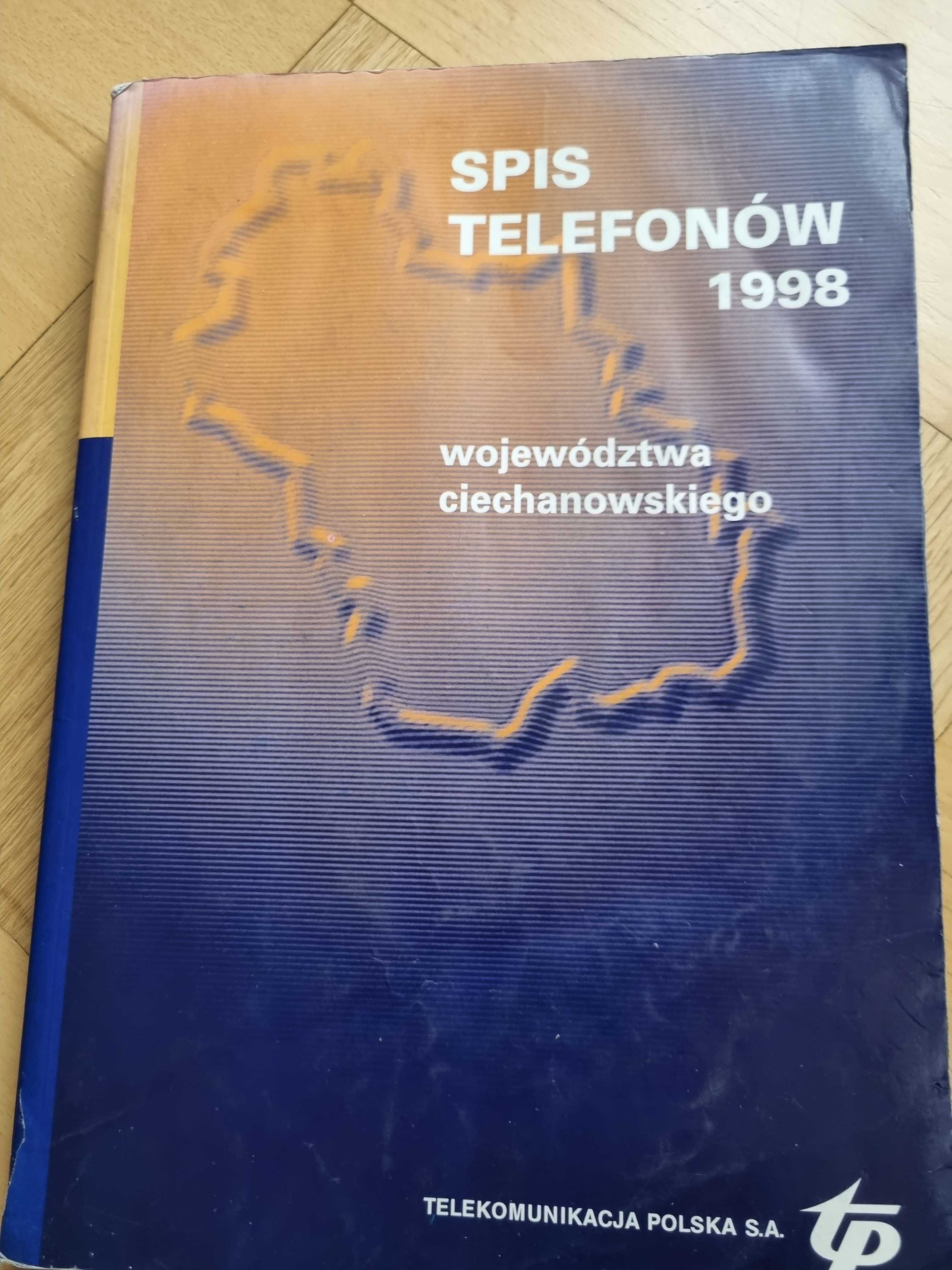 Książka telefoniczna woj ciechanowskiego 1998r.