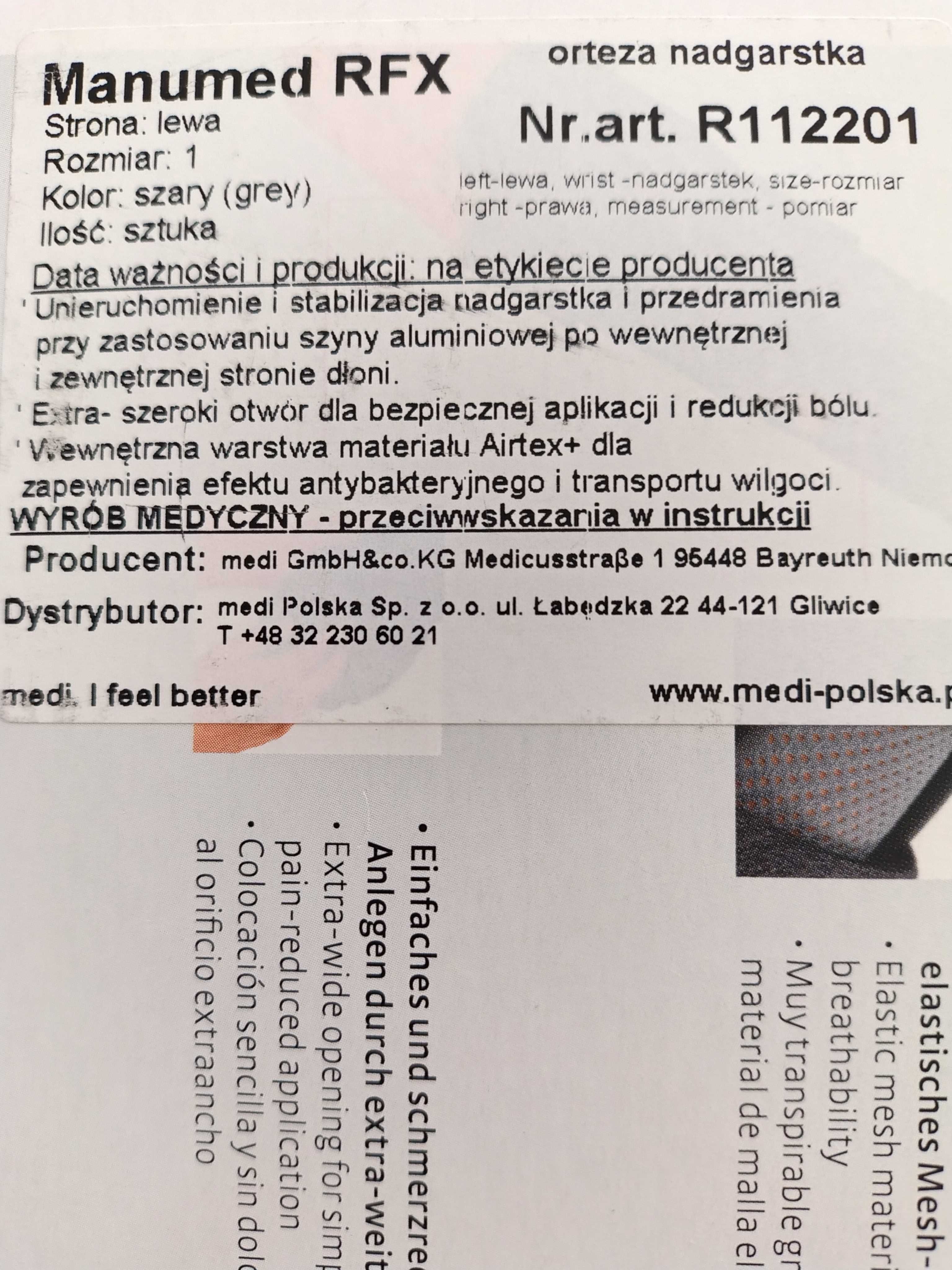 Orteza Manumed RFX