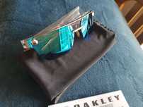 Oakley Chrystl Satin Chrome/ Prizm Sapphire Sunglasses