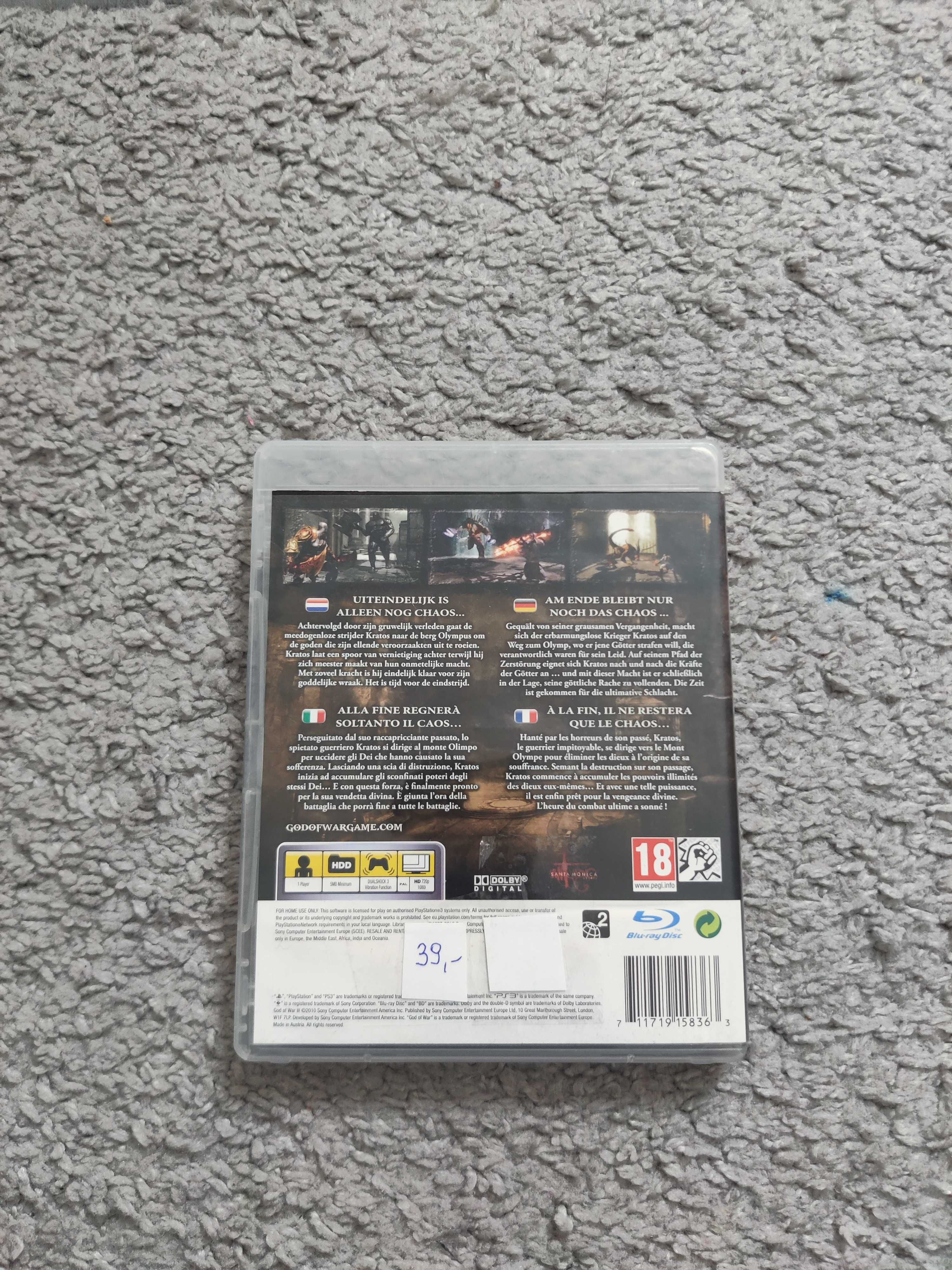 Gra PS3 - God of war ( język polski )