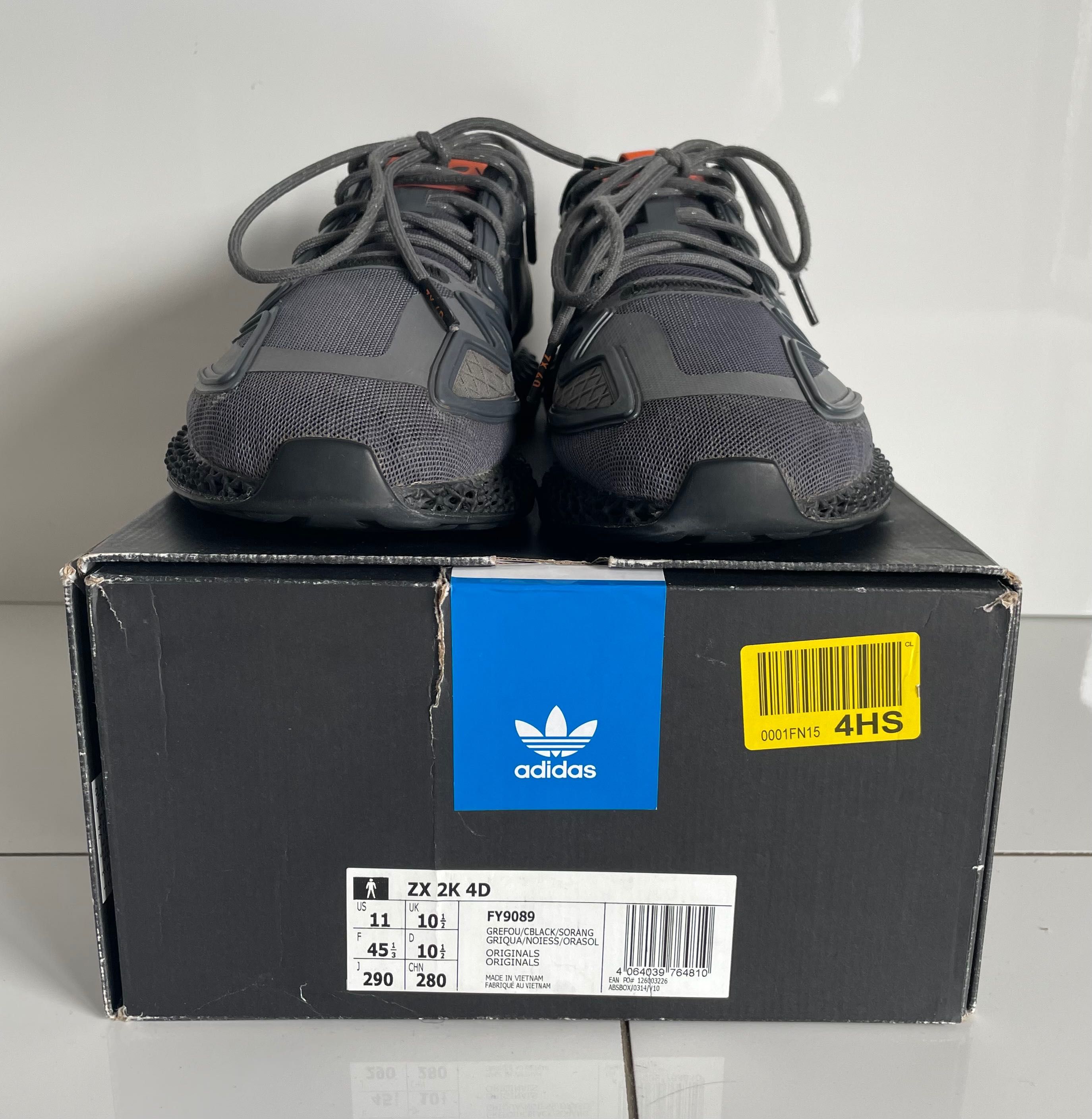 Adidas -48 % ZX 2K 4D Originals rozm. 45 1/3 grey.