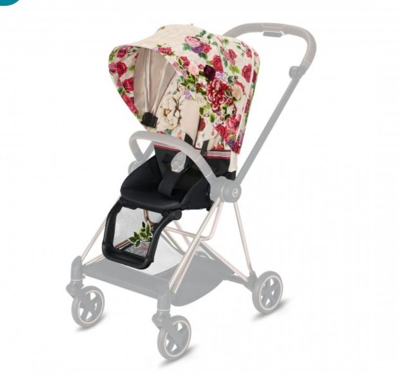 Люлька та тканина прогулянкового блоку Cybex Mios Spring Blossom Light