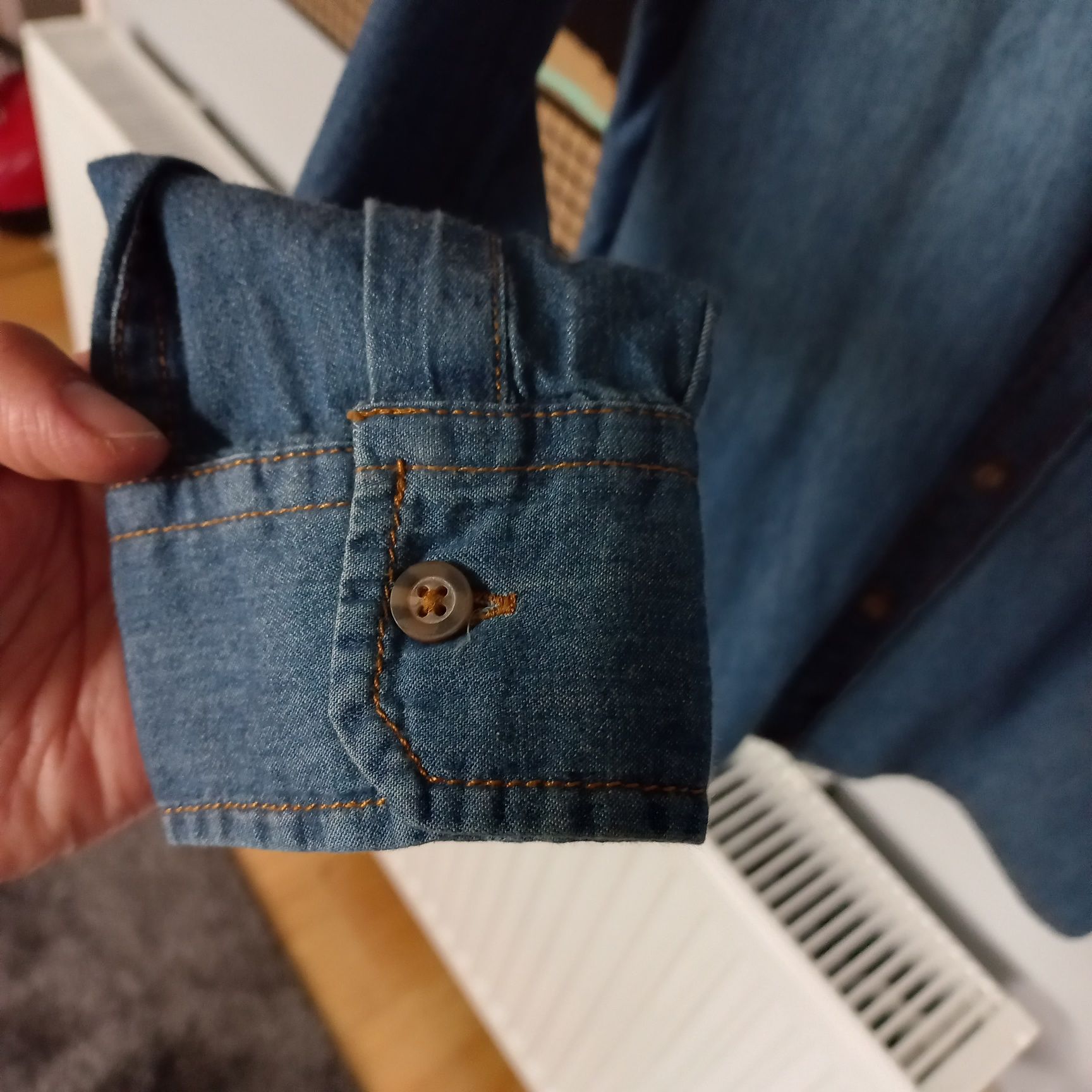 Nowa koszula jeans chłopięca 164