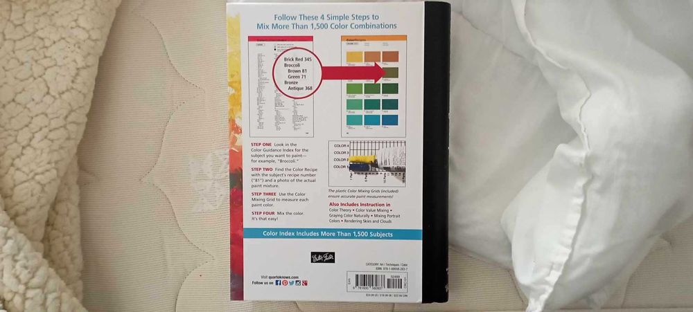 1500 color mixing recepies for oil,acrylic&watercolor
