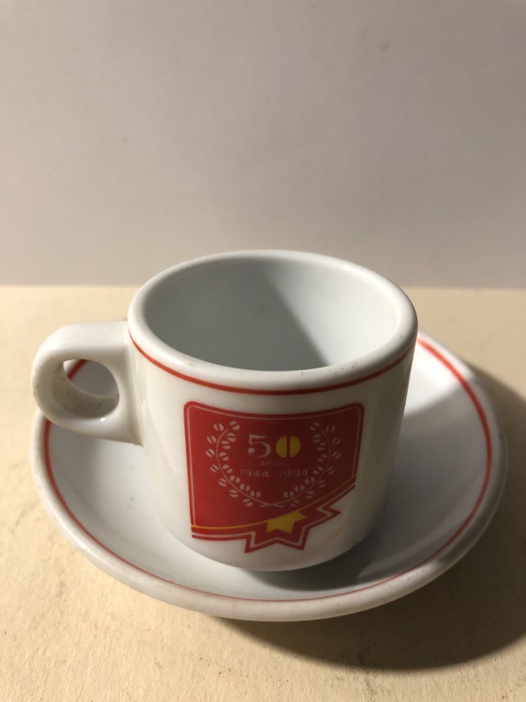 Chávena e pires de café FEB 50 anos