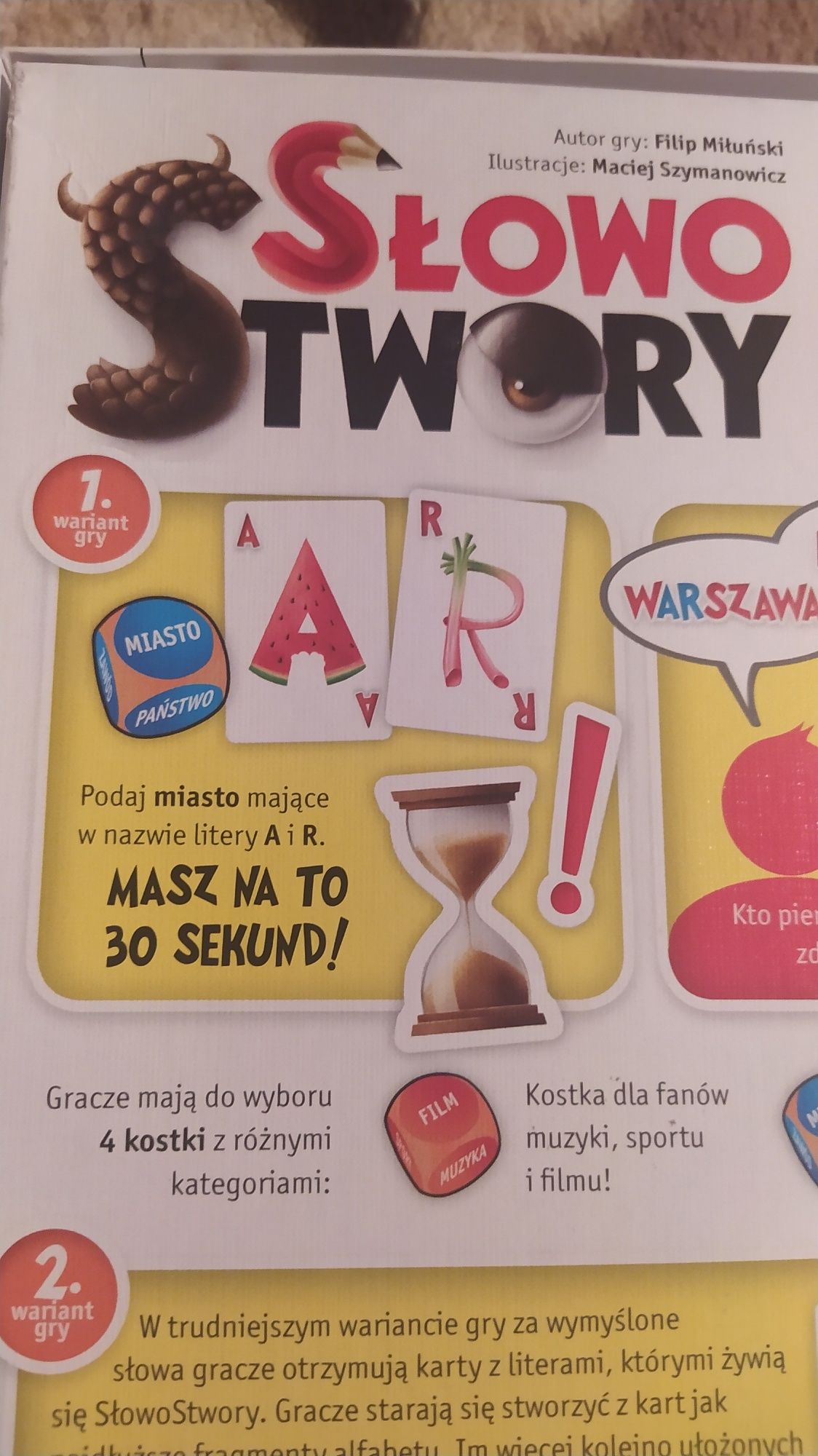 Gra planszowa Słowo Stwory