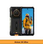 UleFone Armor 26 ULTRA 24/512Gb 15600мАч 120W, 200/50Mp, динамик 121dB