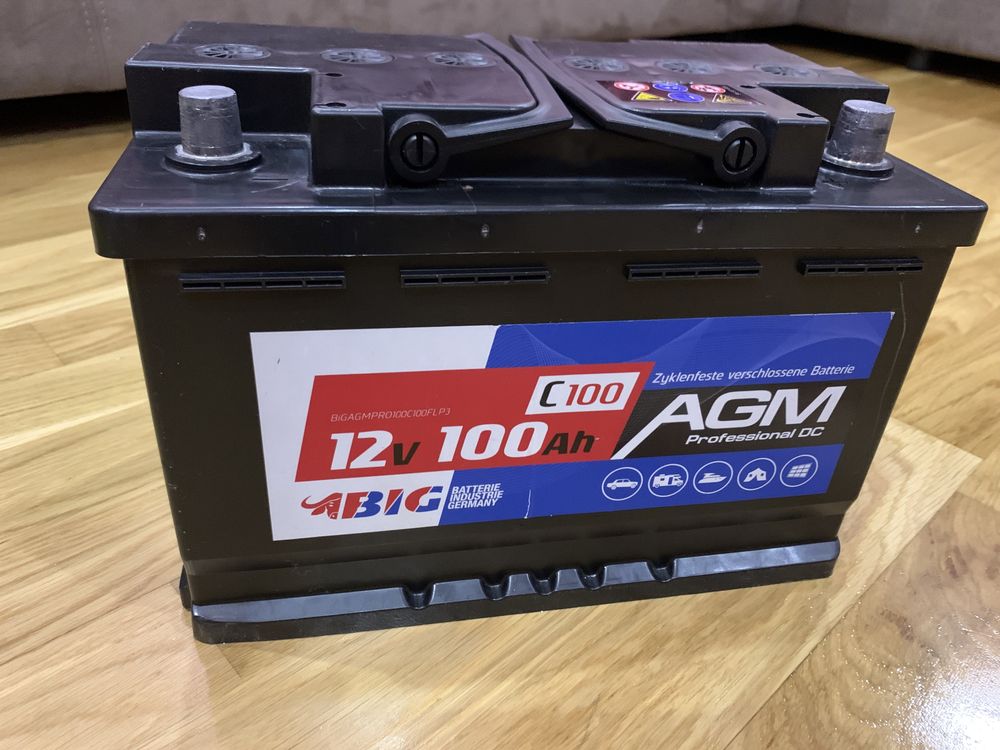 Акумулятор 12v BIG AGM PROFESSIONAL DC ємністю 100 Ah