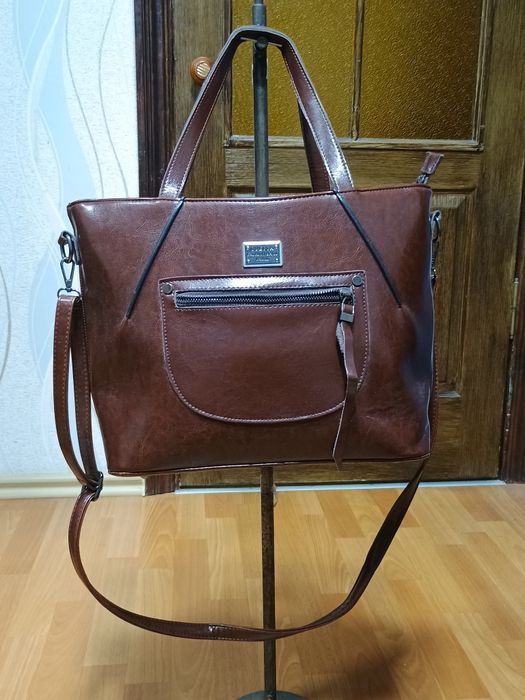 Шкіряна сумка велика