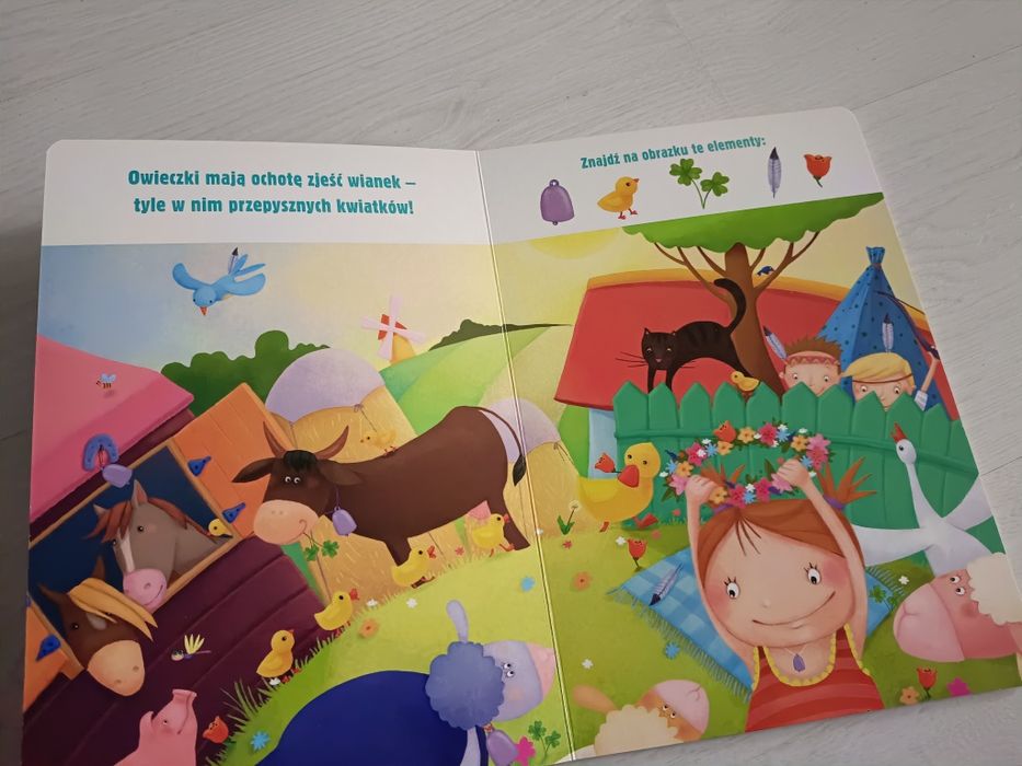 Książka wyszukiwania popatrz i znajdź na wsi zwierzątka