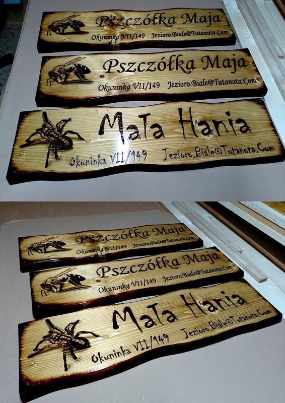 Tablica uwaga pies grawer na desce tabliczka na budę ozdobna