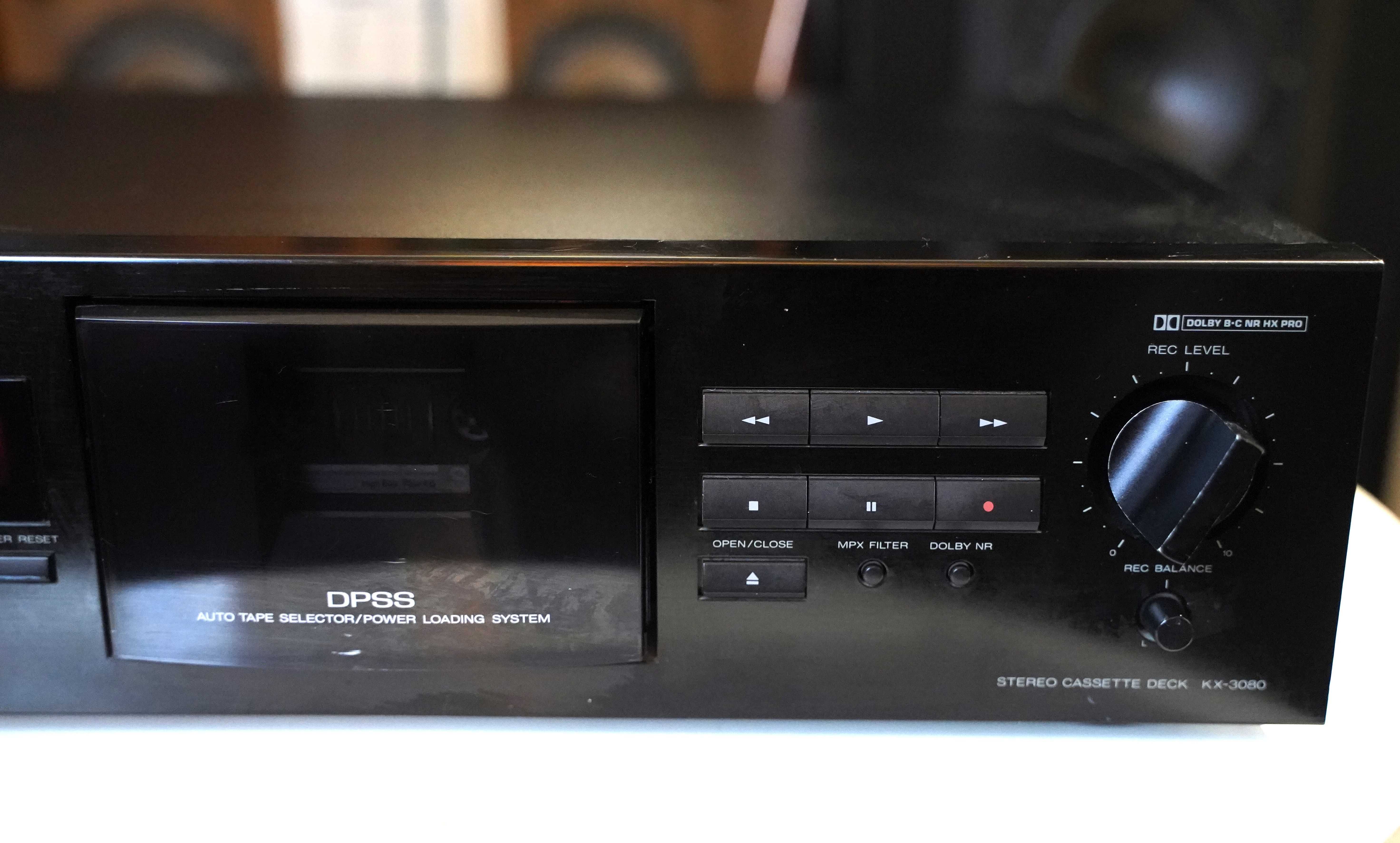 Magnetofon stereo deck KENWOOD KX 3080-piękny model