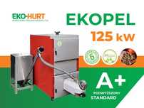 Kocioł z podajnikiem na pellet EKOPEL 125kW A+ certyfikat ECODESIGN