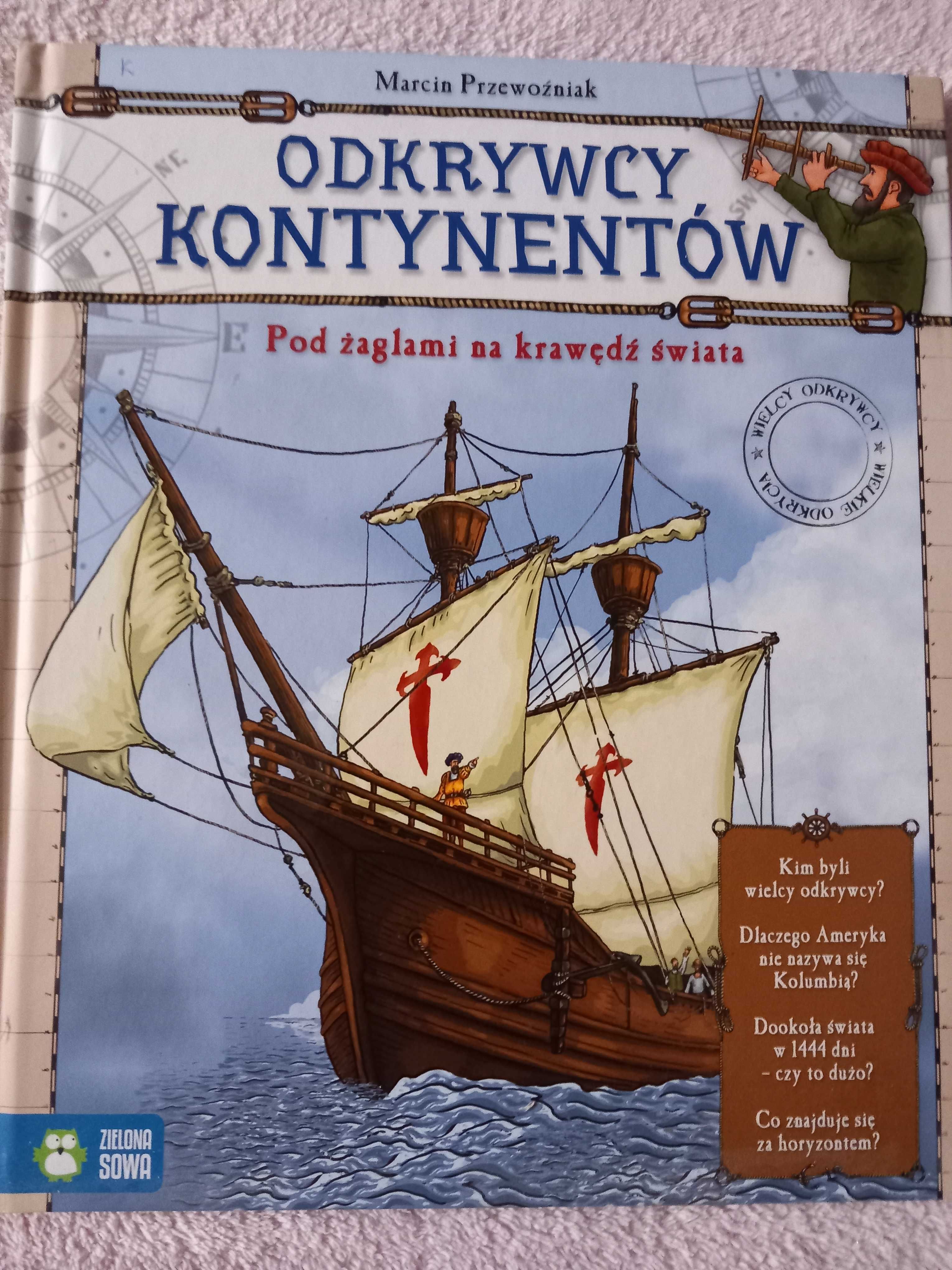 Książka "Odkrywcy kontynentów" autorstwa Marcina Przewoźniaka
