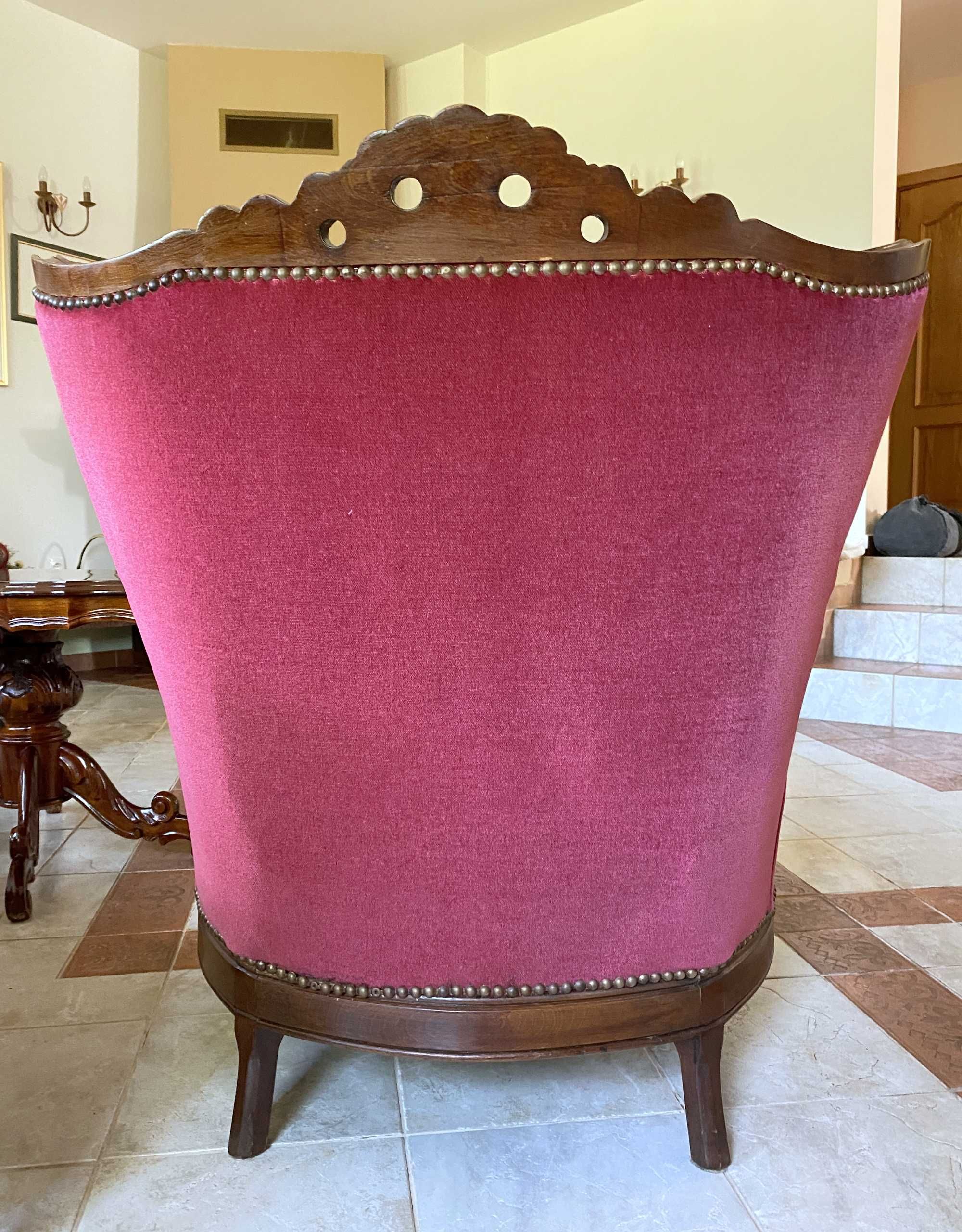 Komplet wypoczynkowy w stylu Ludwika - sofa 3os. + 2 fotele