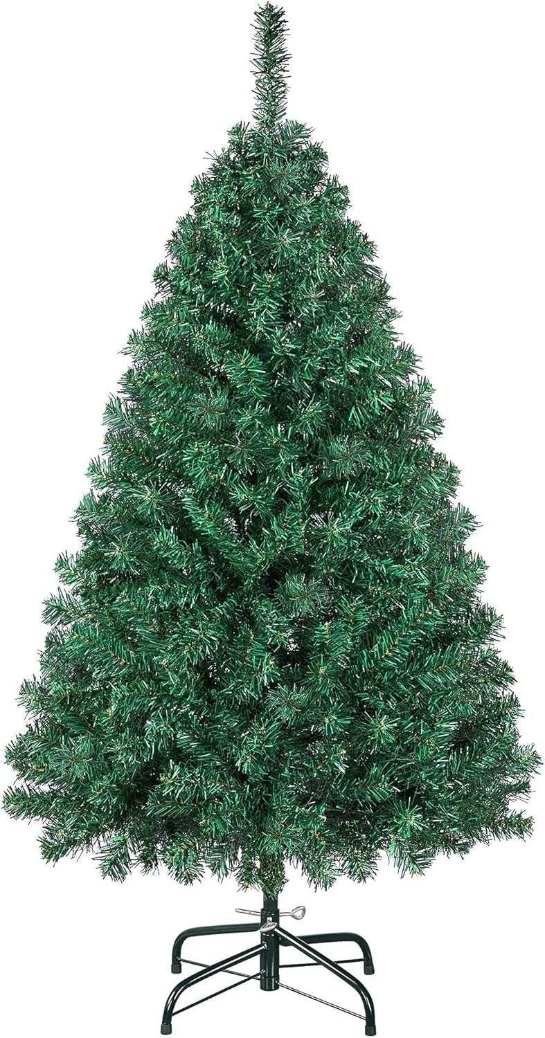 Sztuczna choinka świerk ze stojakiem 127,5 cm zielona