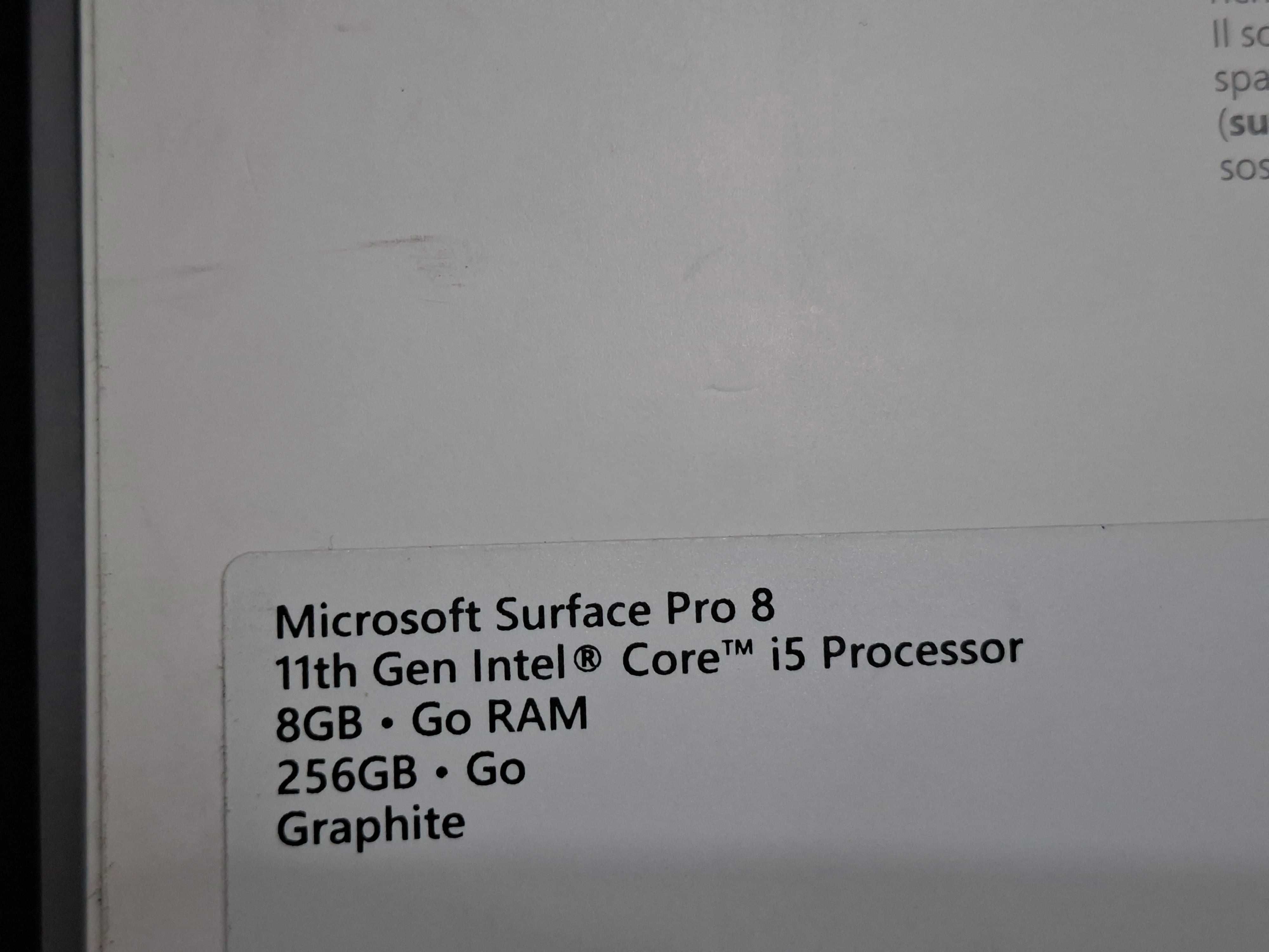 Jak NOWY Microsoft Surface Pro 8 i5 8GB RAM 256GB + klawiatura + rysik